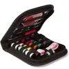27 pièces ensemble boîte à couture de voyage Portable Kit fil à coudre points aiguilles à tricoter outils boutons en tissu artisanat ciseaux maman cadeaux 215O