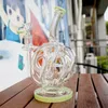 Super Cyclone 12 recycler Tuber Стеклянные масляные расточки Bong Dab Vortex Recycler Perc Water Tipes 14 мм самки с чашами 8 -дюймовые кальяны