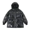 Chaqueta de invierno impermeable para Mujer, abrigo holgado brillante de gran tamaño, chaquetón para Mujer, con capucha, de algodón, acolchado cálido, C66861 Guin22