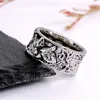 Vintage Wolf Finger Ring for Women Men Animal Wolf Ring Gift for Love Couple Fashion Jewelry Size 6-12