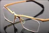 1159 MASAKI MATSSUSHIMA OPTICAL FRAMES 2015新しい眼鏡チタンメンリムレスアイウェアフレームSIZE58161442354127