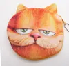 3D Katze Hund Gesicht Plüsch Geldbörse Beutel Niedlicher Welpe Mops Kopf Reißverschluss Geldbörse Cartoon Tier Taschenanhänger Charm Modedesign