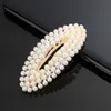 Perlas clips para el cabello para mujeres chicas resina acrílico corazón arco de la corona peluquería geométrica para peluquería