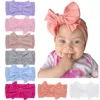 Soft Cotton Hair Accessories Children's Hairband Baby Super Stretch Bowknot Girls Diy Big Bows Solid Headbands M4065