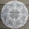 Bordmattor broderi mat placemats spetsbeläggning virkning doilies cup coster mugg dämpare matsal 42 cm rund placemat kök