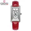 Luxe femmes montres en cuir rouge femmes mode Simple marque de luxe montre à Quartz analogique dames petites montres classiques fraîches