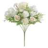 العروس عقد الورود باقة الزفاف الزخرفية الزخرفية المزهريات للمنزل الديكور الملحقات الزهور الاصطناعية لسكرابوكينغ