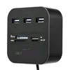 Hubs Erilles USB HUB Combo All In One 2.0 Micro SD High Speed Card Reader 3 Ports Adapter Connector For Tablet PC Computer Laptop