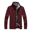 Mäns Jackor Plus Storlek Tjocken Knitwear Sweater Mens Zipper Winter Outwear Casual Warm Coat Cardigan -opk