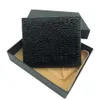 Business Men Fashion Black luxury Wallet Credit CardHolder Card Set 6 card slots Wallets Photo Dust Bag Premium Gift Box