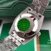 Mode Hommes Femmes Montre Mécanique Automatique 36MM Diamant Lunette Saphir Dames Robe Montres En Acier Inoxydable Bracele324Y