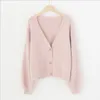 HSA Autumn Winter Women Sweater Cardigans Oversize v Knit Cardigans Girls Outwear Corean Chic Tops Surete Mujer Poncho 200924