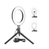 26cm 10 "Lâmpada Bluetooth Remoto USB de iluminação de iluminação Mini Anel Fill Light Telefone Makeup de vapor, LED Circle Selfie com Tripé Stand