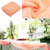 Peach colour 10Mx1.35M Organza Swag Fabric wedding decoration backdrop curtaintable decorationhigh quality promotioning 201203