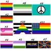 Hot Rainbow Flag 90x150cm American Gay and Gay pride Polyester Banner Flag Polyester Colorful Rainbow Flag For Decoration sxa16