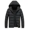 Mode Männer Bomber Down Parkas Winter Warme Mantel Herren Herbst Winter Casual Baumwolle Gepolsterte Mantel Dicke Kapuze Streetwear Jacke 201217