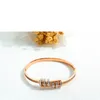 Trendy Joli diamant géométrique femme bracelet bracelet créateur de mode en acier inoxydable 316L bracelets bijoux pour filles cadeau rose 215m