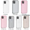 Double transparent Clear simple anti dropping Shockproof TPU Hard PC Glitter Phone case for iPhone 12 11 Pro Max 8 7 Plus S201526097