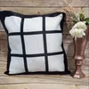 Sublimation Pillowcase 45*45cm 30*50cm Heat Tranfer Print 9/6/4 Square Plaid Pillow Case Short Floss Pillow Cushion sea shipping LLA317