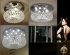 Nowoczesny kryształowy żyrandol do sufitu Luksusowe okrągłe lampy wiszące oświetlenie żywy salę jadalnia sypialnia lobby Cristal światła