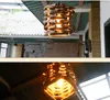 Современные подвески светильники деревянные палочки лофт лампы висит освещение светодиодный лофт светильник кухня кухонная спальня подвеска лампа дома освещение