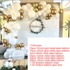 113pcs lot Goud Witte Ballon Boog Keten Ballonnen Boog Garland Kit Bruiloft Baby Douche Verjaardagsfeestje Decoratie Metalen Globos MZ T290A