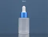 30ml di olio di vetro smerigliato contagocce bottiglie riutilizzabili Vial nasale olio bottiglia riutilizzabile con Metal vite Bocca