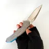 Begränsad anpassning Version Bentley Flipper M390 Knivar Gentleman High End Titanium Folding Kniv Utomhusutrustning Taktisk Camping Jakt Verktyg Pocket EDC