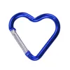 Heart Shaped Keychain Outdoor Sports Camp Snap Clip Hook Hiking Aluminum Metal Convenient Clip On