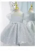 Dziewczyny Star Bowknot Princess Party Sukienki Pierwsze Urodziny Dress Baby Sukienka Wiosna Niemowląt Odzież Ślub Kids Wakacje Ubrania S1903