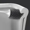 화장실 브러시 홀더 Baispo TPR 실리콘 화장실 브러시 헤드 벽 장착 청소 도구 샤워 퀵 배수 바닥 유형 가정용 욕실 액세서리 220902