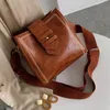 Mode Frauen Nieten Tasche Einfarbig Umhängetasche Schulter Haspe Handtasche bolsa feminina mujer umhängetaschen für frauen # T