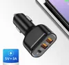 PD 20W 30W 3 ładowarka samochodowa USB Szybka ładunek QC4.0 Universal Mobile Phone Type C Szybkie ładowanie dla iPhone'a 11 Xiaomi Samsung