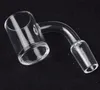 4mm Thick Clear Bottom Quartz Banger Nail 10mm 14mm 18mm Male Female 25mm XL Quartz Nail for Glass Water Bongs Dab Rigs