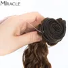 Water Wave Blondes Bruin Met Synthetisch Haar Krullend Weefsel Bundels Voor Vrouwen Miracle Q112890290718847112