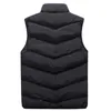 Vinter Plus Storlek Parka Vest Mens Casual Slim Waist Coat Men Höst Stativ Krage Body Warmer Solid Ärmlös Jacka Ny Brand1