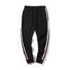 Mens Jogger Pants Drawstring Sports High Fashion black Colors Side Stripe Joggers casual sport