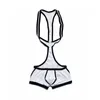 Male underwear gay underpants ropa interior hombre boxer men bodysuit chiffon cueca masculina solid homme LJ200922