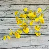 Simulation Oncidium 4 fork elegant dynamic Decorative Flowers dancing orchid home flower decoration photography wedding handcraft