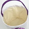 Paskalya Partisi Şeker Yumurta Sepeti Sekin Yama Tavşan Tuval Pamuk Yuvarlak Tavşan Paskalya Günü Çocuk Hediye Çantası