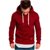 Besting Sale Mens Hoodies Fleece Couleur solide Sweatshirts Sweats Sweats Casual Hooded Streetwear Men Vêtements à grande taille 5xl