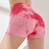 Mulheres TikTok Yoga Shorts calças Summer Beach Bubble Butt Lift High Cintura Yoga Shorts Scrunch Texturizado Ginásio Ruched Squat Workout Shorts S m9Kx #