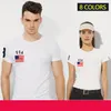 Wyprzedaż amerykański lato męska koszulka polo Lapel z krótkim rękawem T-shirt Duży rozmiar Haftowany Slim Casual Business Trendy Polo Shirt Koszulka