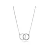 100% 925 Sterling Silver Pendants Necklace For Women Heart Valentine Day Hjärtformade halsband Fashion Luxury Jewelry Gift277C