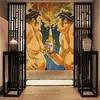 Японский стиль декоративный занавес для оконной двери кухня комната ткань экран ванной комнаты унитаз