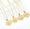 hammered gold necklace