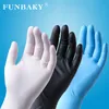 100pcs Disposable Nitrile gloves Non-Slip Acid and Alkali Laboratory Rubber Latex Gloves Household Cleaning Products 201022