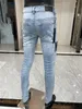 SS neues Design Luxus Herren Designer lässig hohe Qualität Slimleg Jeans berühmte Marke Reißverschluss Designer Slim Skinny Jeans Hip h255i