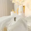 高級ホワイトブルーヨーロッパの寝具セットクイーンキングサイズ刺繍エジプト綿のベッドリネン羽毛布団カバーベッドシートピローケースT200706