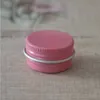 Empty Mini 5g 10g Aluminium Jars Metal Pink Gold Black Sample Lip Balm Deodorant BB Cream Mask Tin Case Makeup Container 50pcspls order